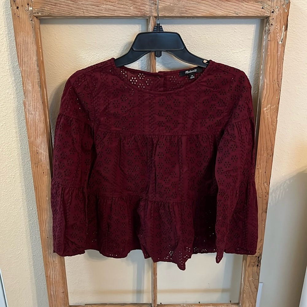 Madewell Maroon Top